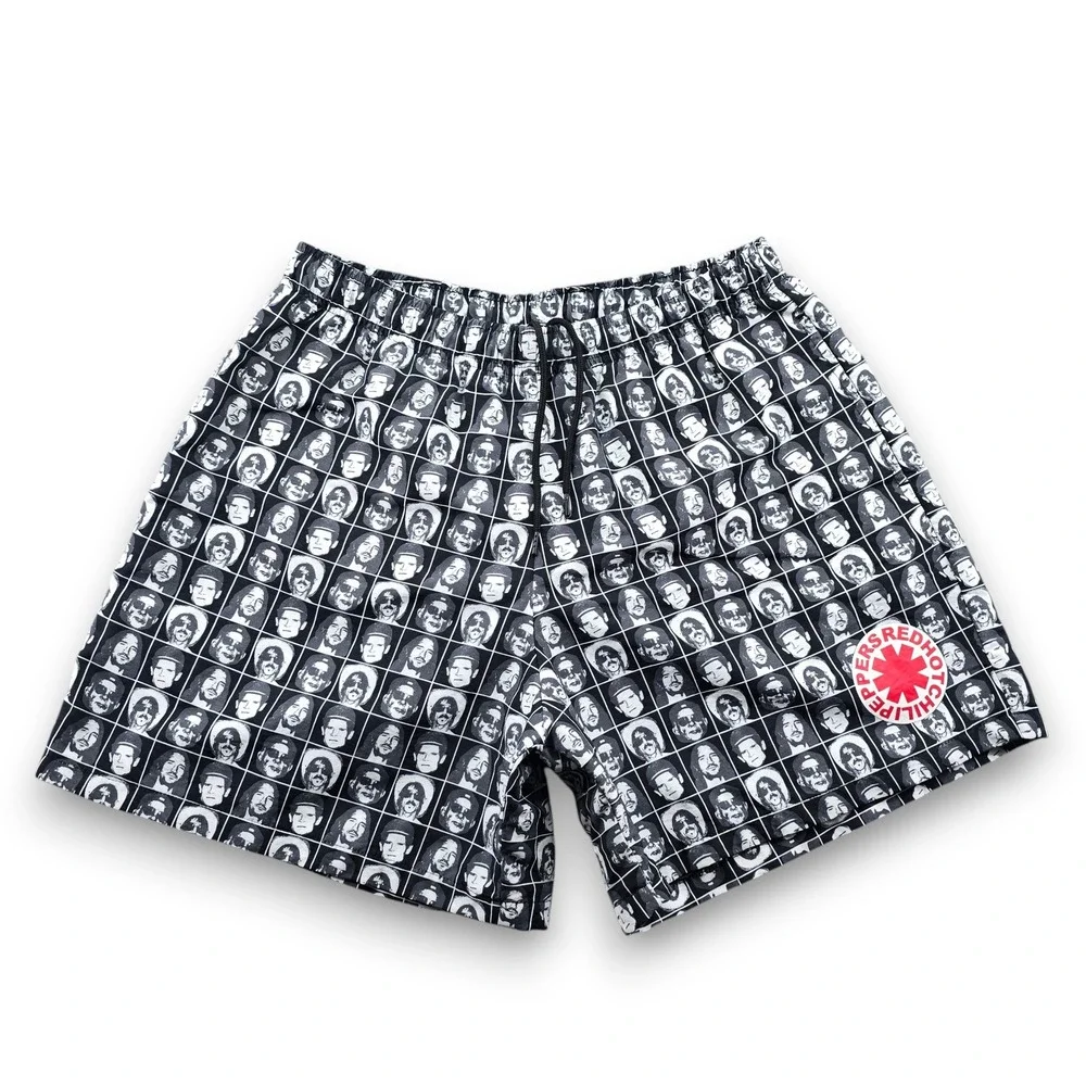 Red Hot Chili Peppers Unlimited Love Tour Shorts Mens XL Black Nylon Mesh Lined
